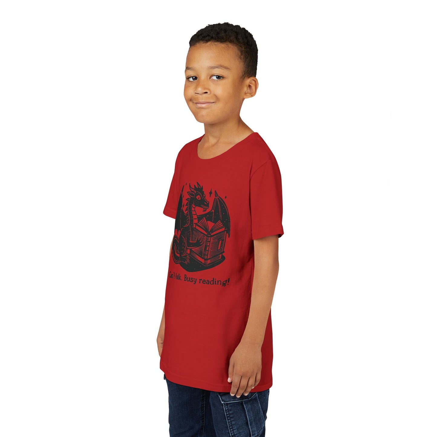 Can't Talk Busy Reading Dragon Children's Tee