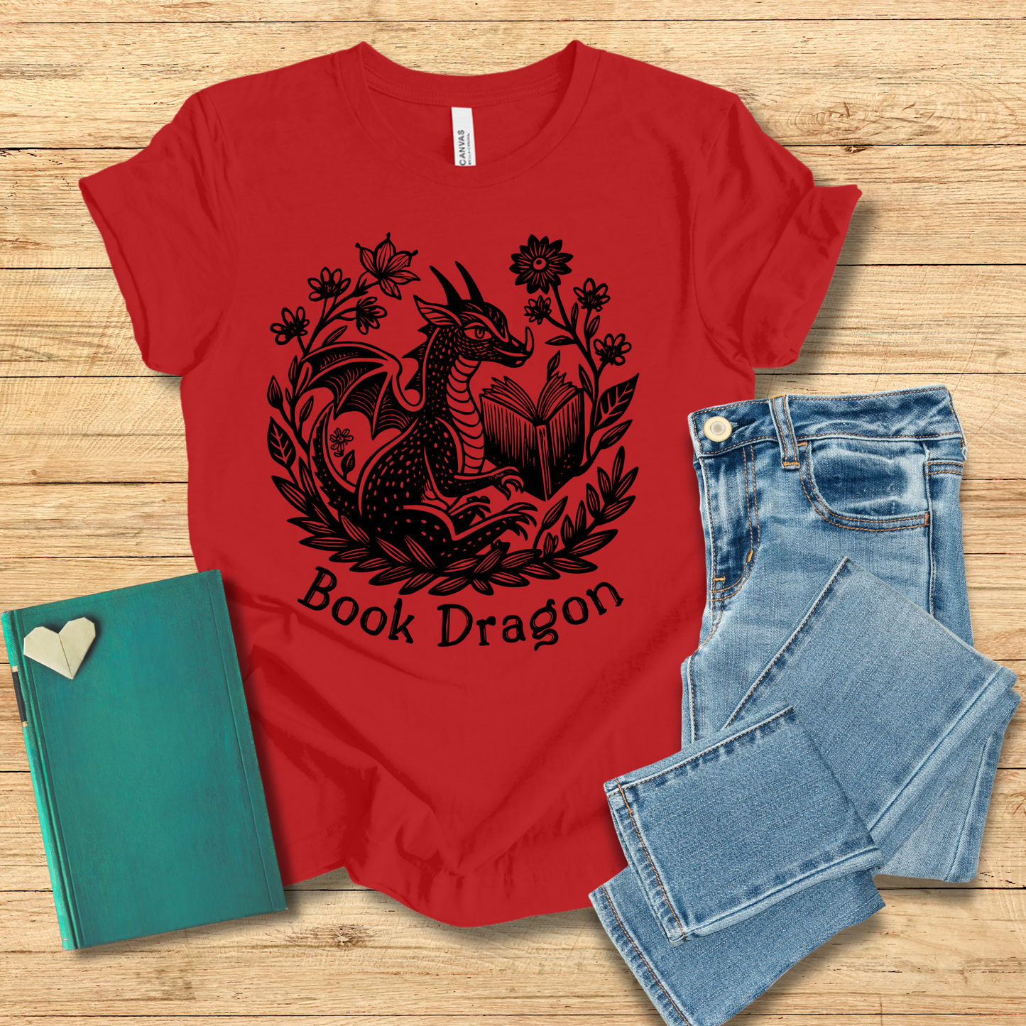 Garden Book Dragon Tee
