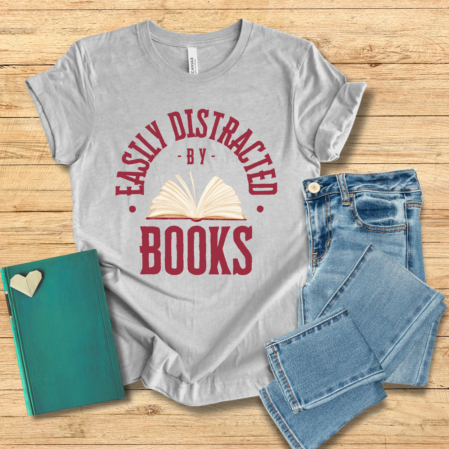 Easily Distracted By Books Tee