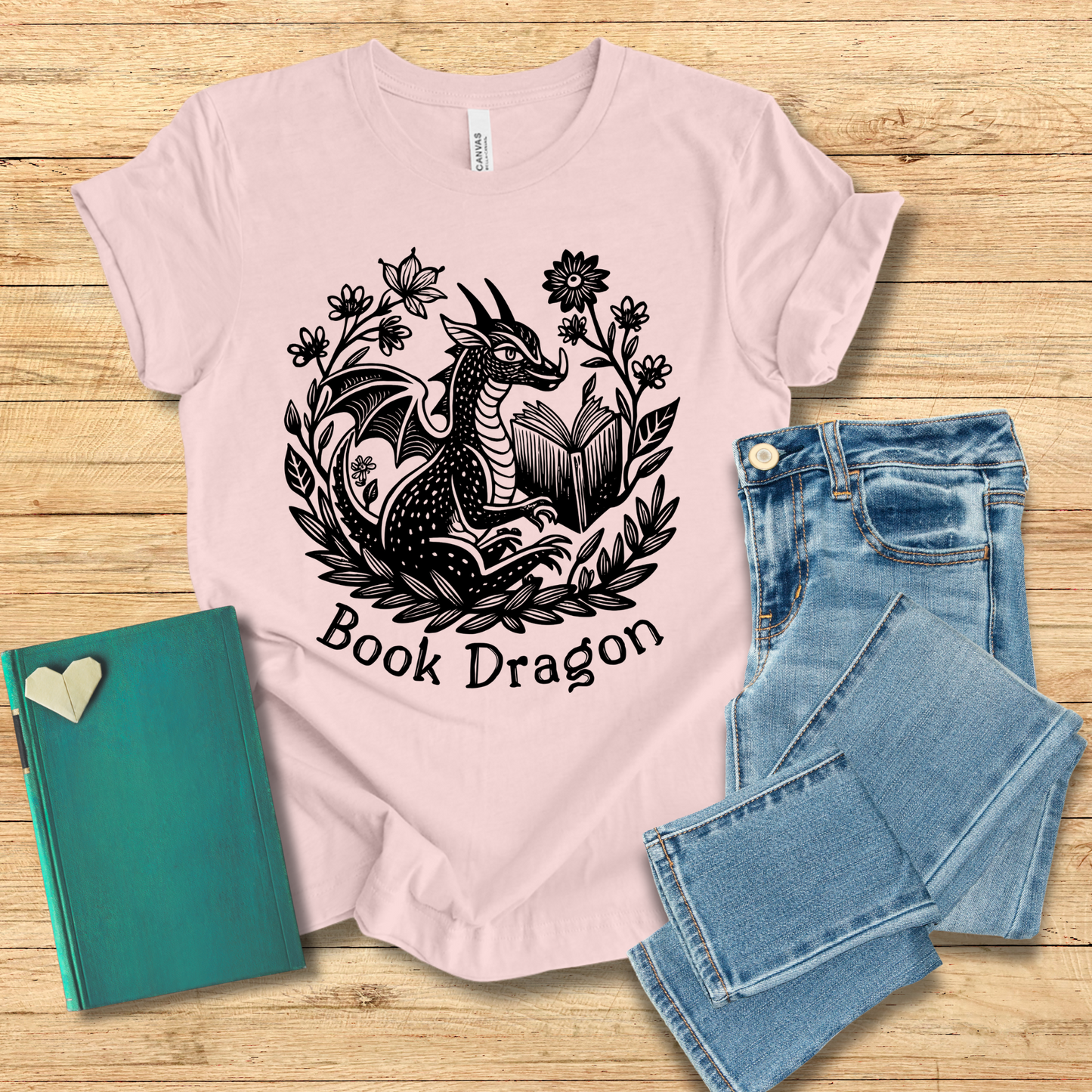 Garden Book Dragon Tee