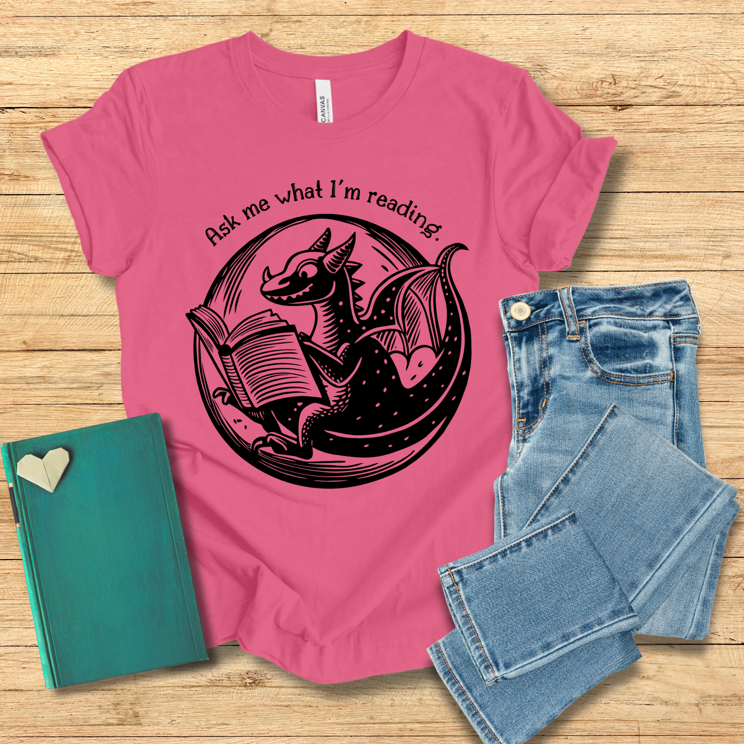 Ask Me What I'm Reading Dragon Tee