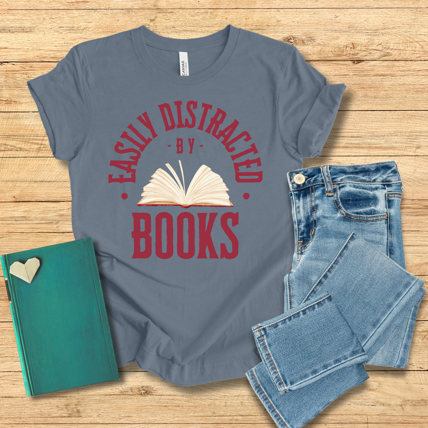 Easily Distracted By Books Tee