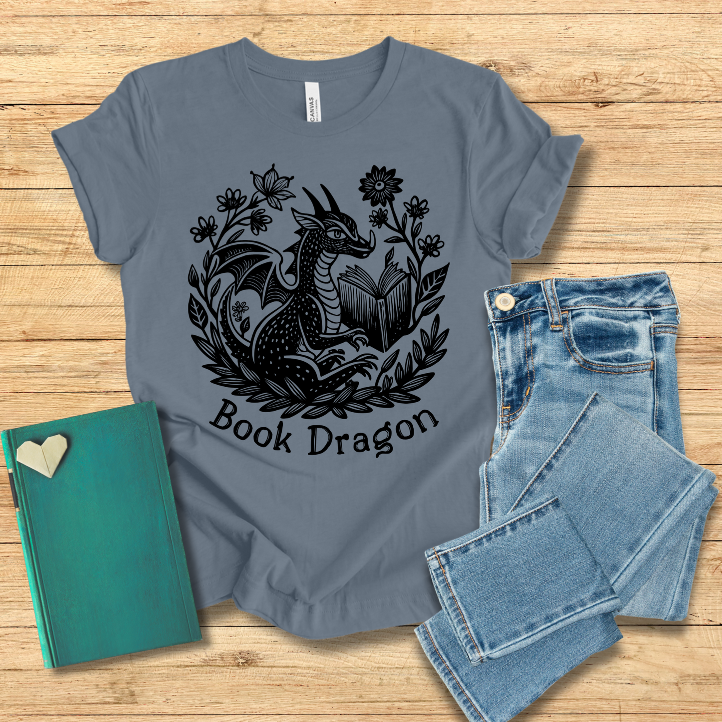 Garden Book Dragon Tee