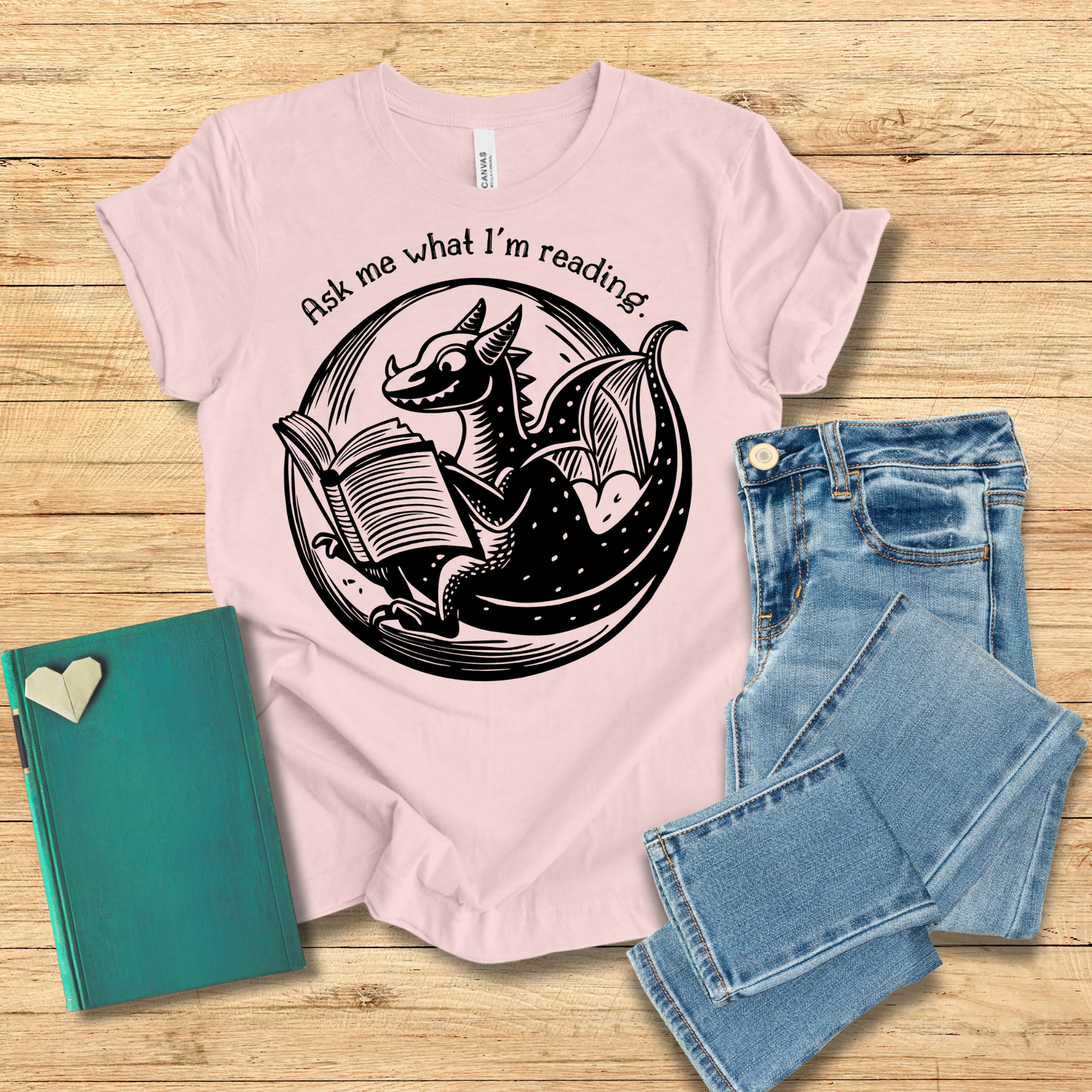 Ask Me What I'm Reading Dragon Tee