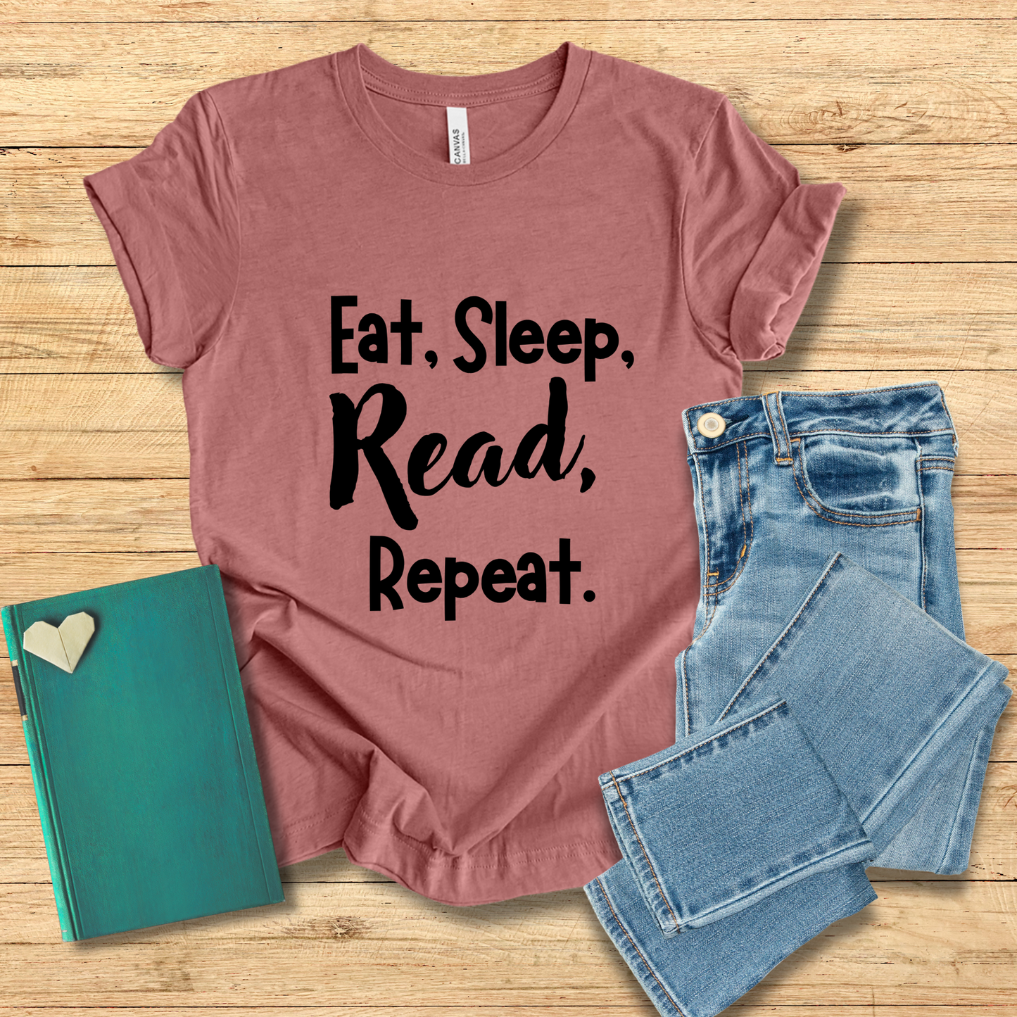 Eat, Sleep, Read, Repeat Tee
