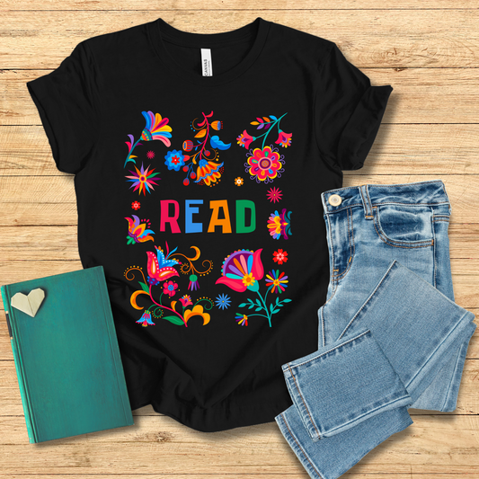 Bright Flowers Read Tee