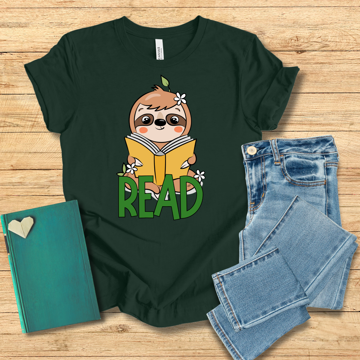 Read Green Sloth Tee