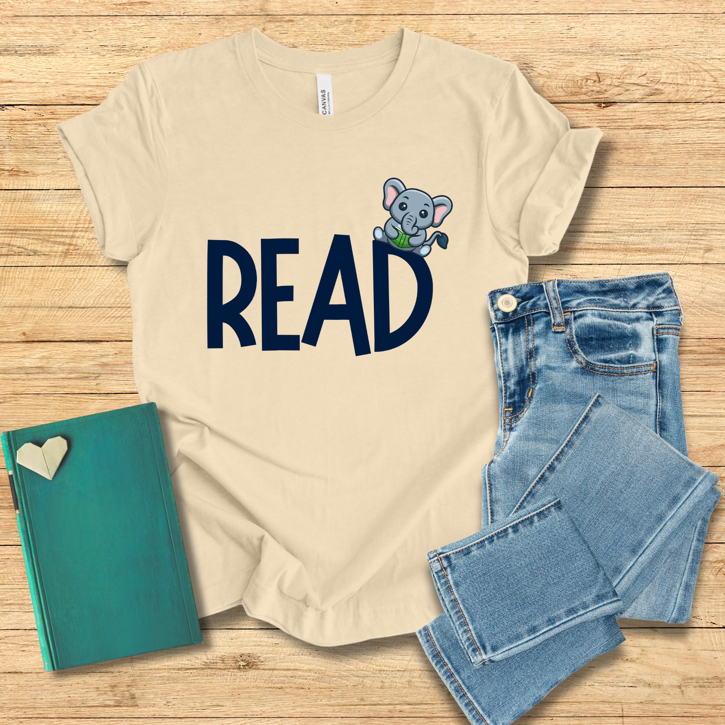 Read Elephant Tee