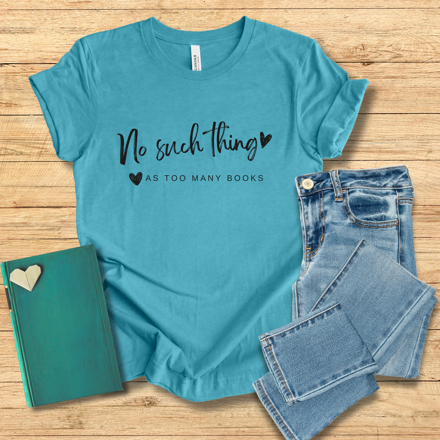 No Such Thing As Too Many Books Tee