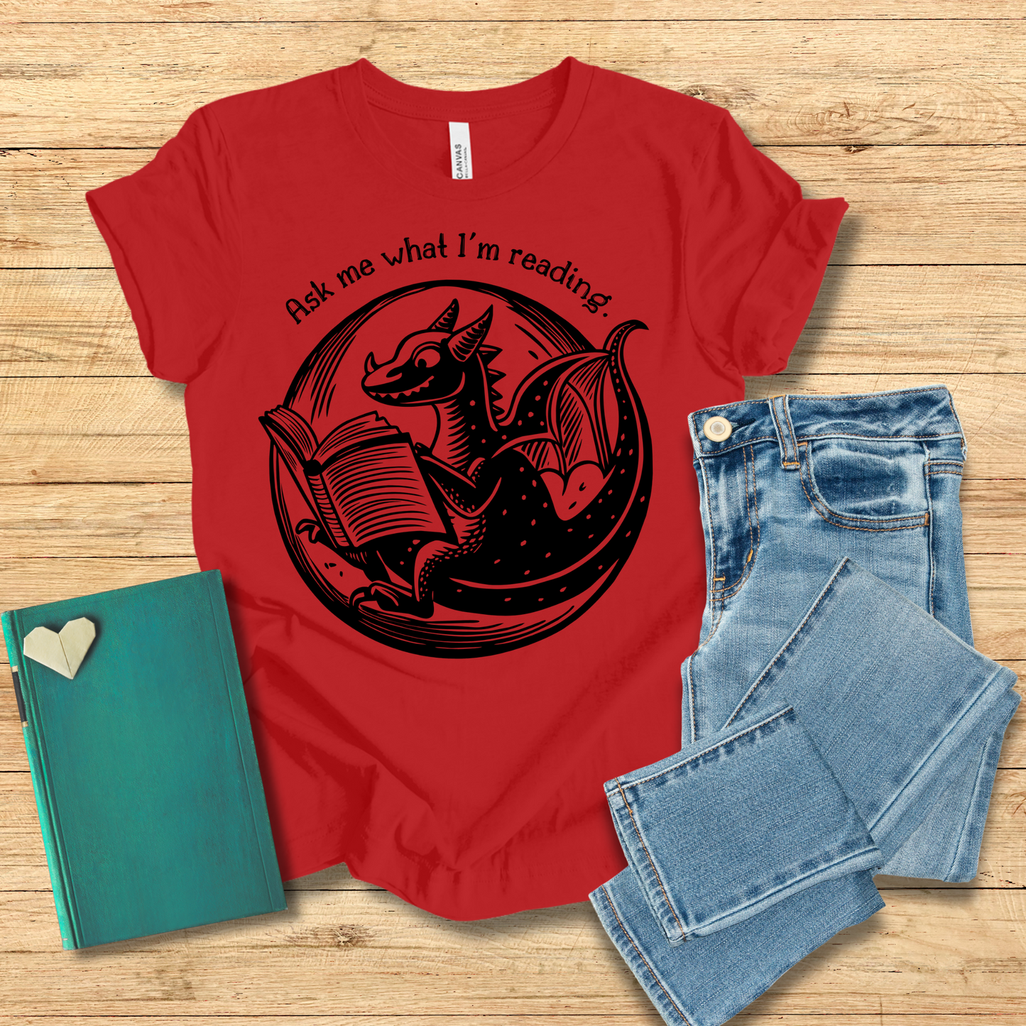 Ask Me What I'm Reading Dragon Tee