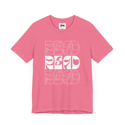 White Lettering Read Tee