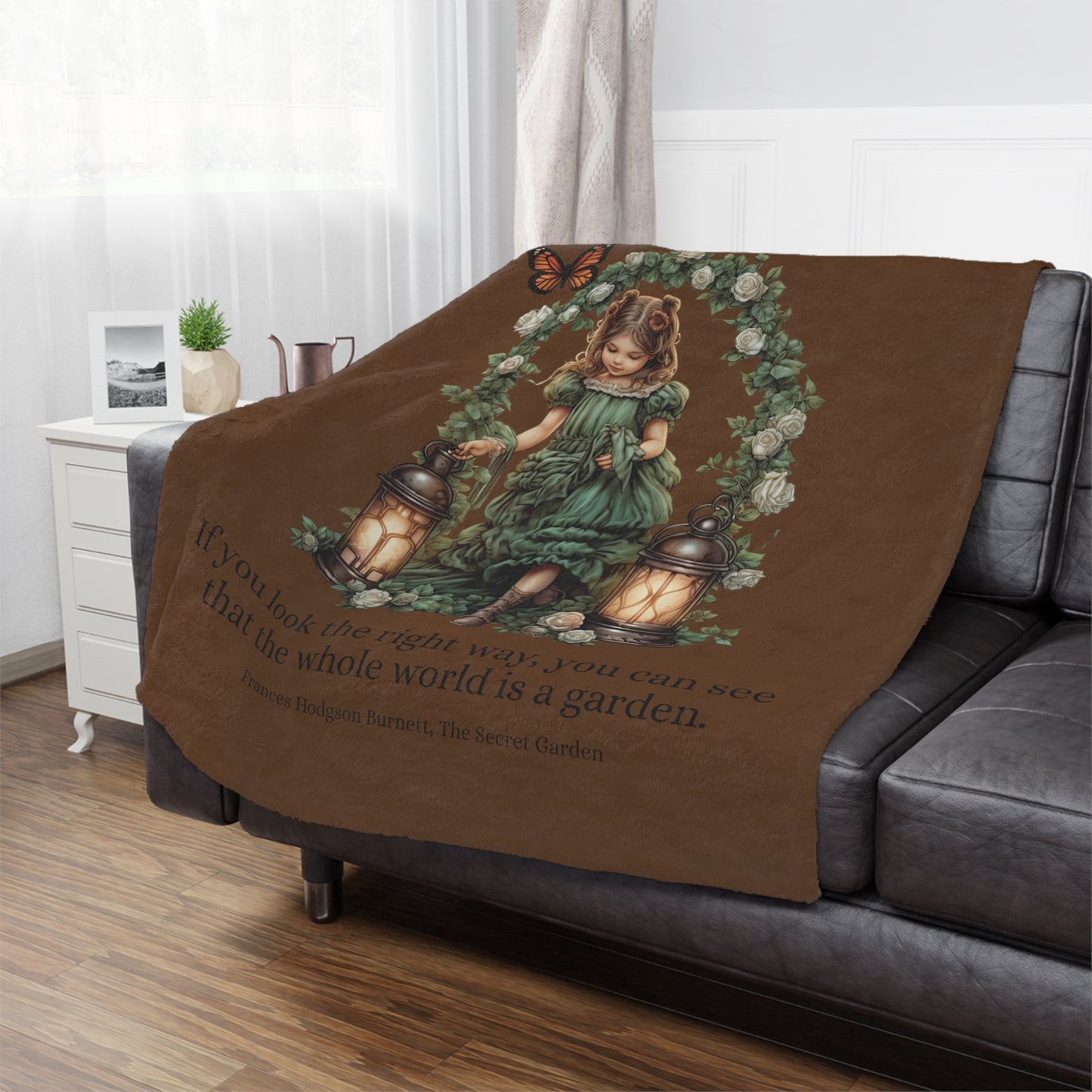 Secret Garden Lantern Microfiber Blanket