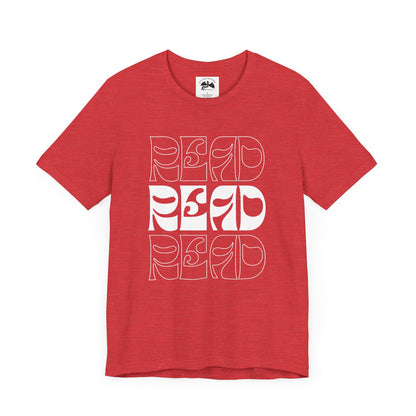 White Lettering Read Tee