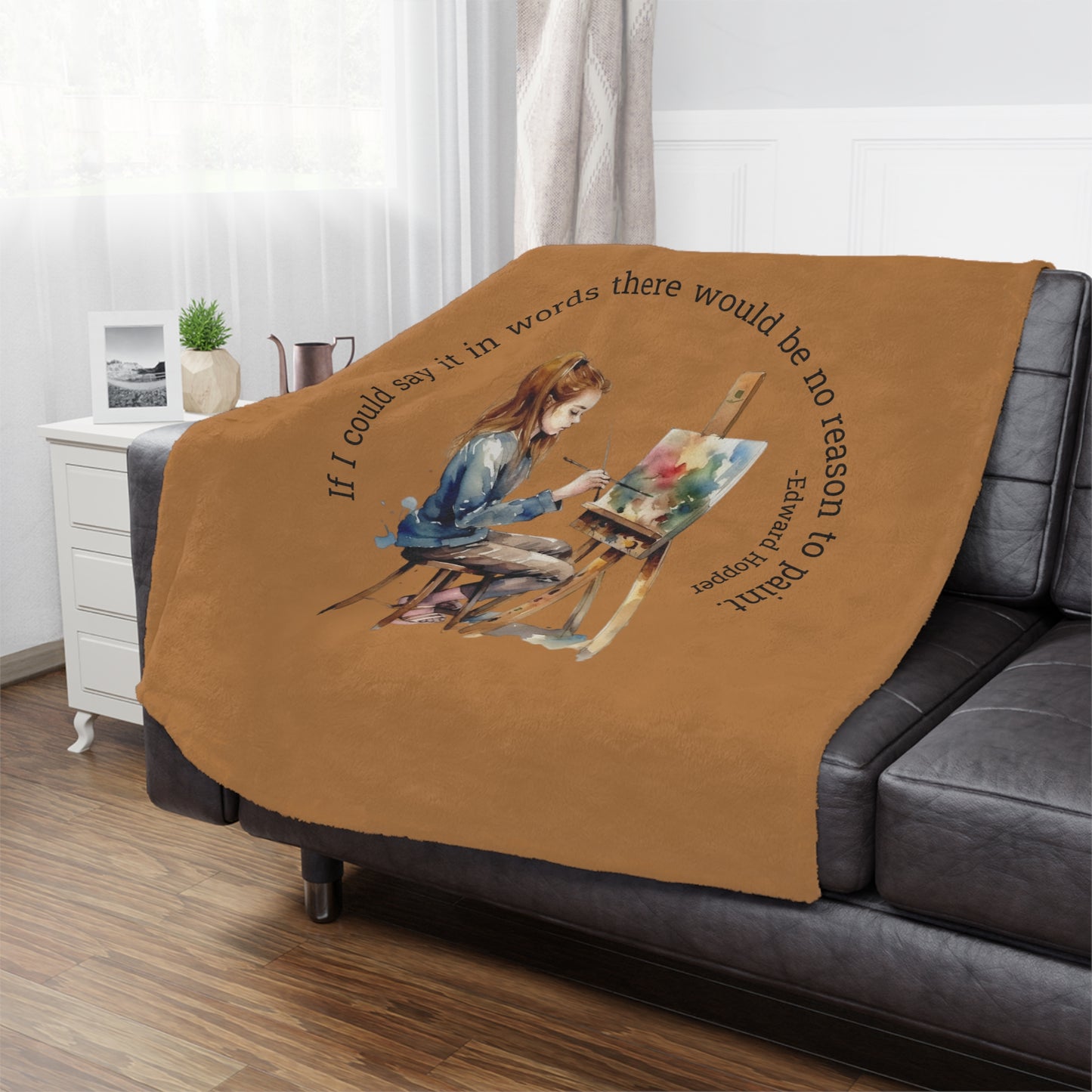 Edward Hopper Microfiber Blanket