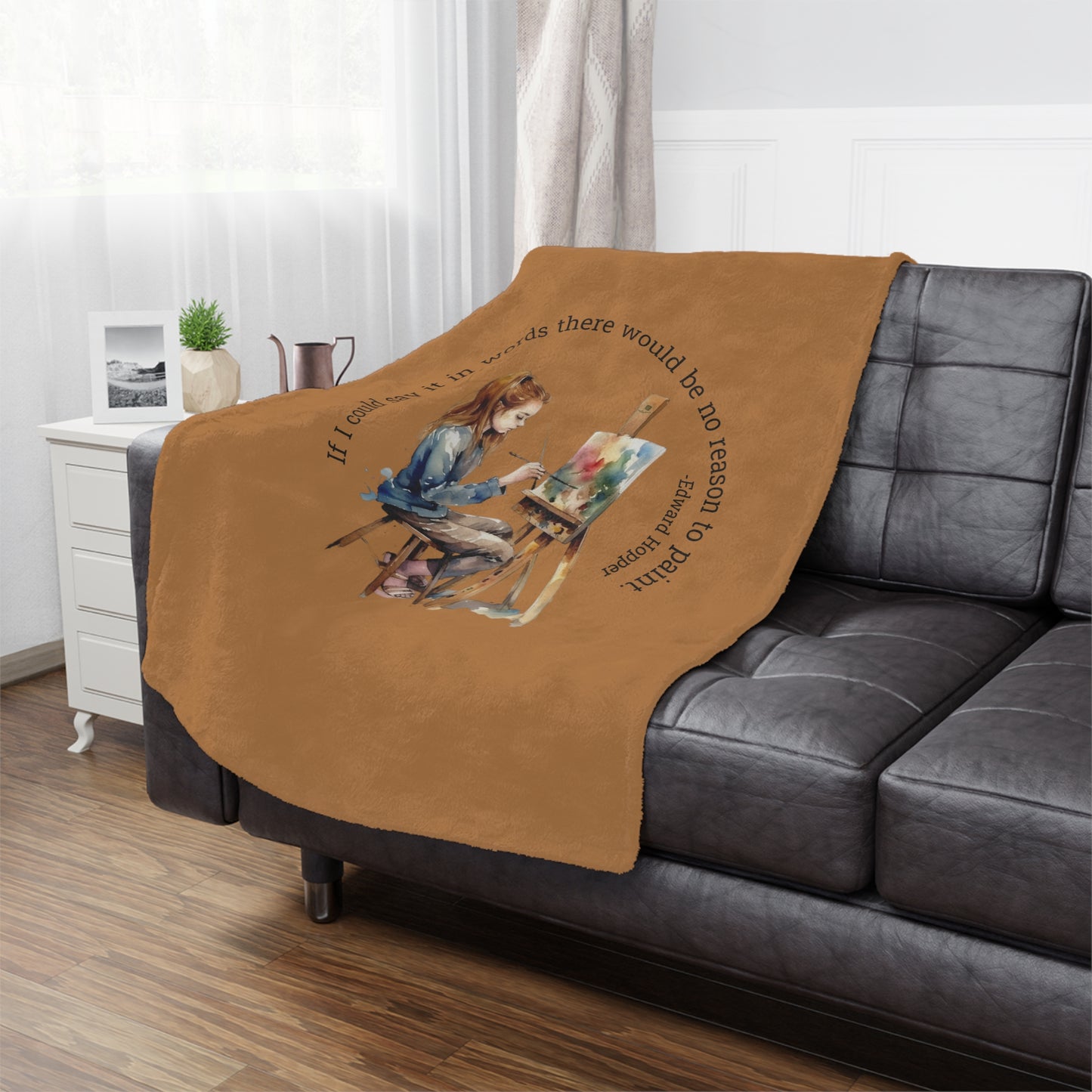 Edward Hopper Microfiber Blanket