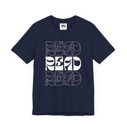 White Lettering Read Tee