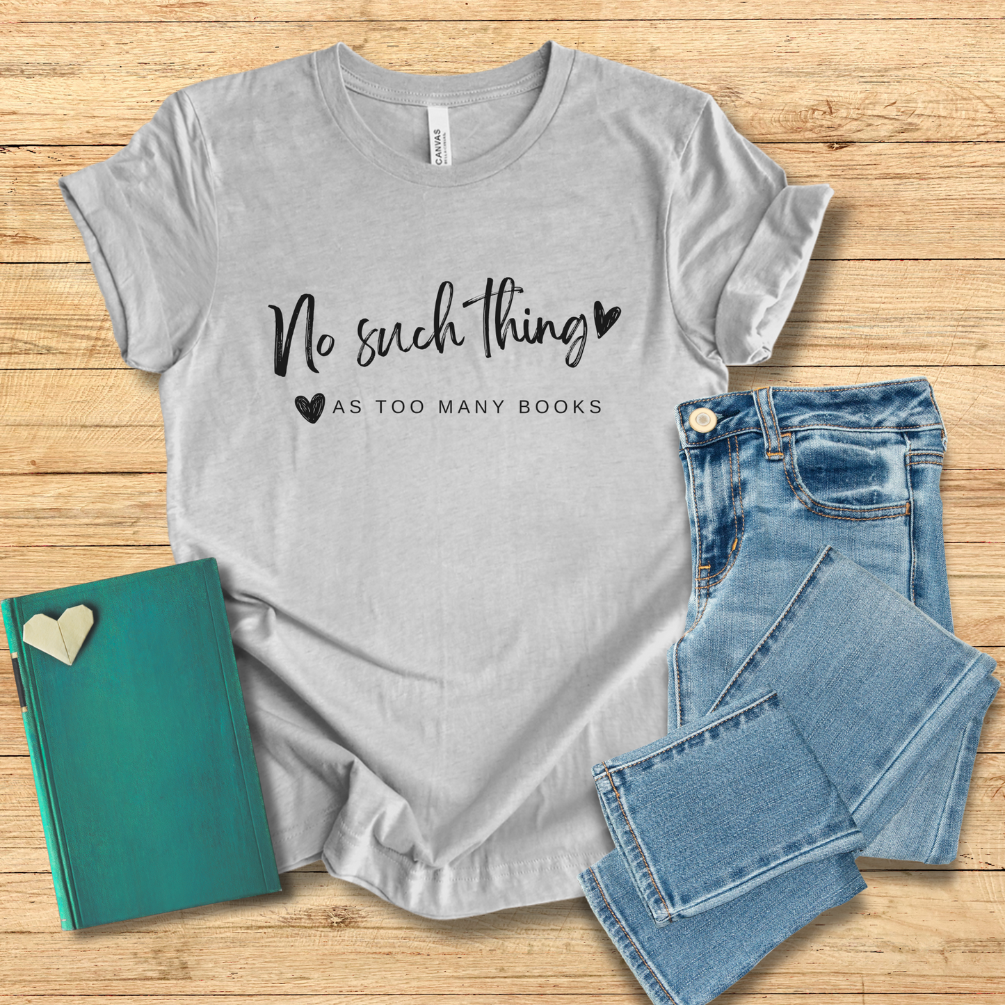 No Such Thing As Too Many Books Tee