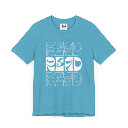 White Lettering Read Tee