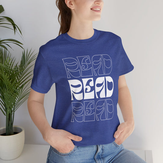 White Lettering Read Tee