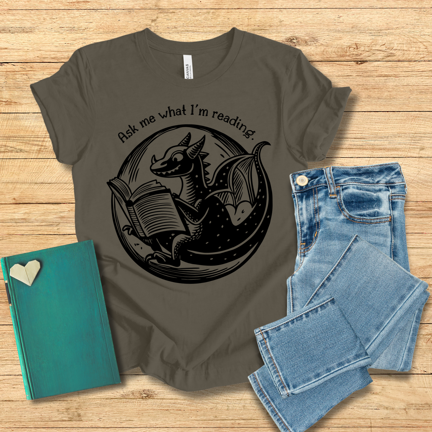 Ask Me What I'm Reading Dragon Tee