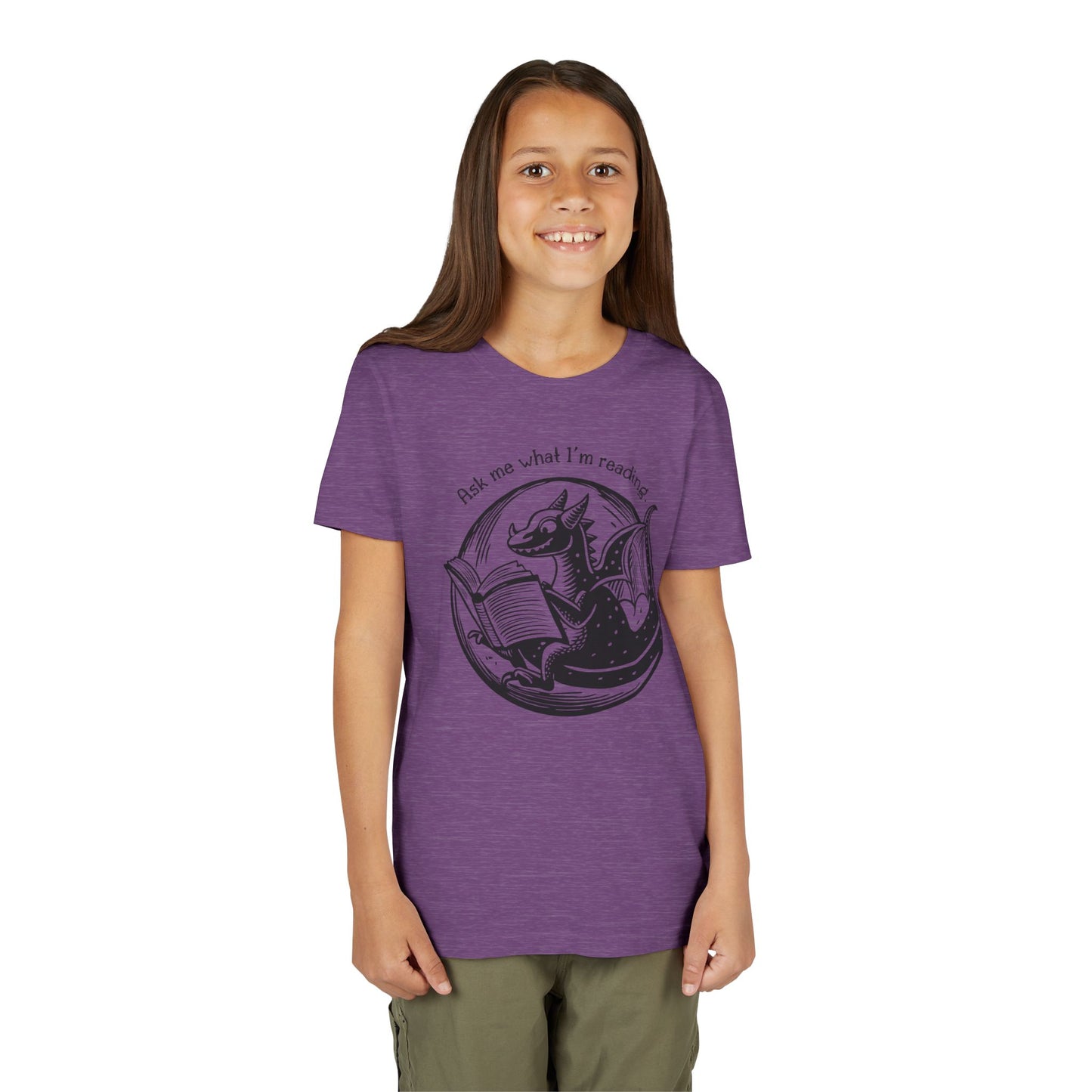 Ask Me What I'm Reading Dragon Children's Tee