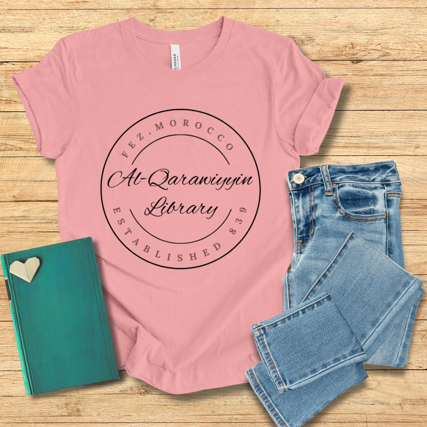 Al-Qarawiyyin Library Disc Tee