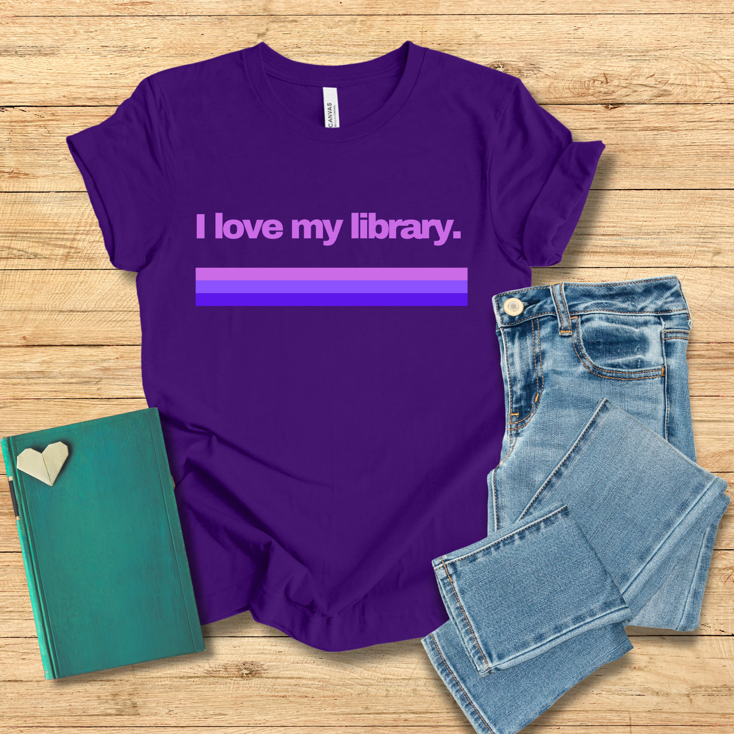 I Love My Library Tee