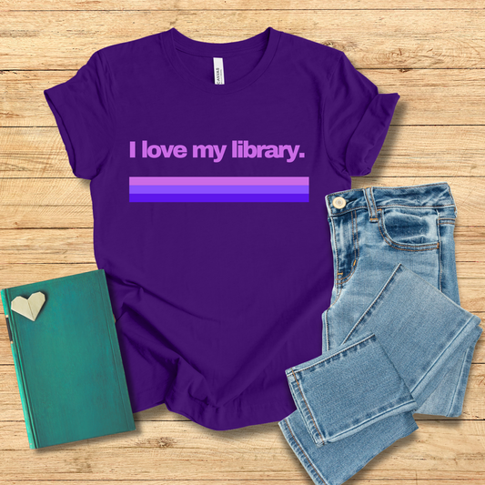 I Love My Library Tee