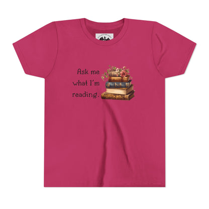 Ask Me What I'm Reading Children's Tee