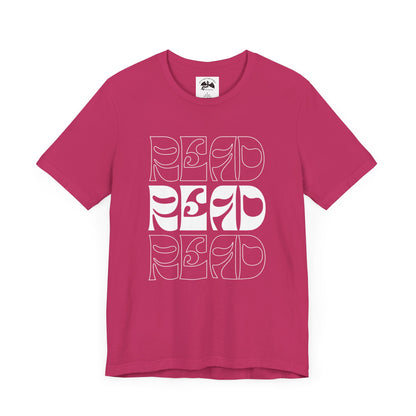 White Lettering Read Tee