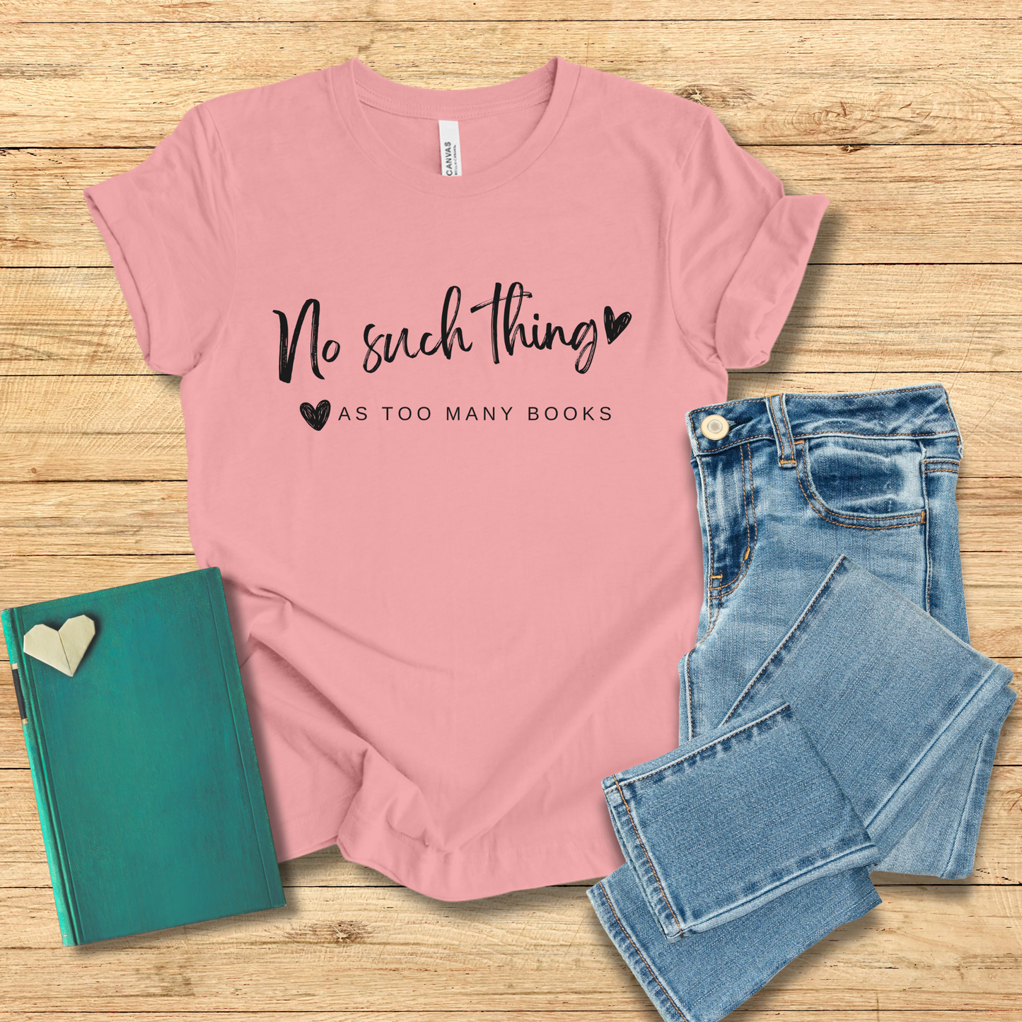 No Such Thing As Too Many Books Tee