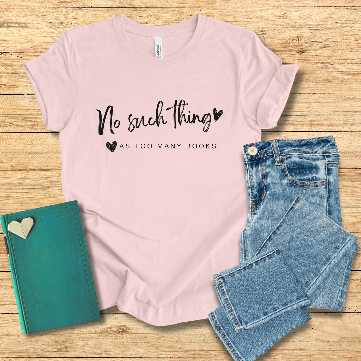 No Such Thing As Too Many Books Tee