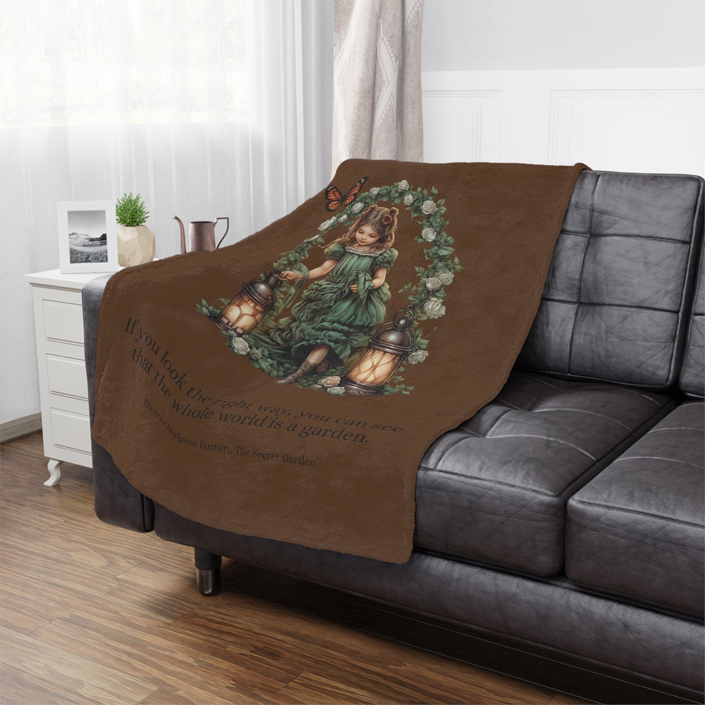 Secret Garden Lantern Microfiber Blanket